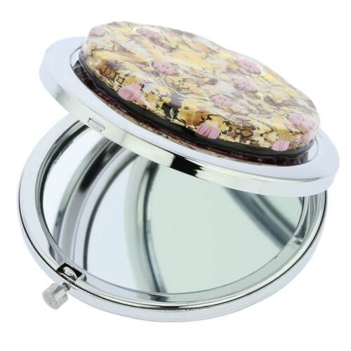 Espejo compacto plegable vidrio GlassOfVenice Murano Millefiori - oro púrpura - Imagen 3 de 5