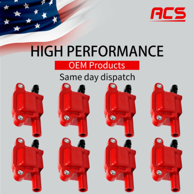 8X OEM High Performance Square Ignition Coil For Chevy GMC 4.8L 5.3L 6.0L UF413
