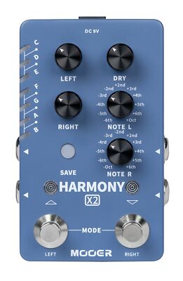 MOOER Harmony X2 - Dual Channel Harmony Effects Pedal