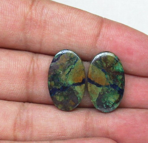 Butw Malachite Azurite Gratuit Forme Cabochon Lapidaire Pierre