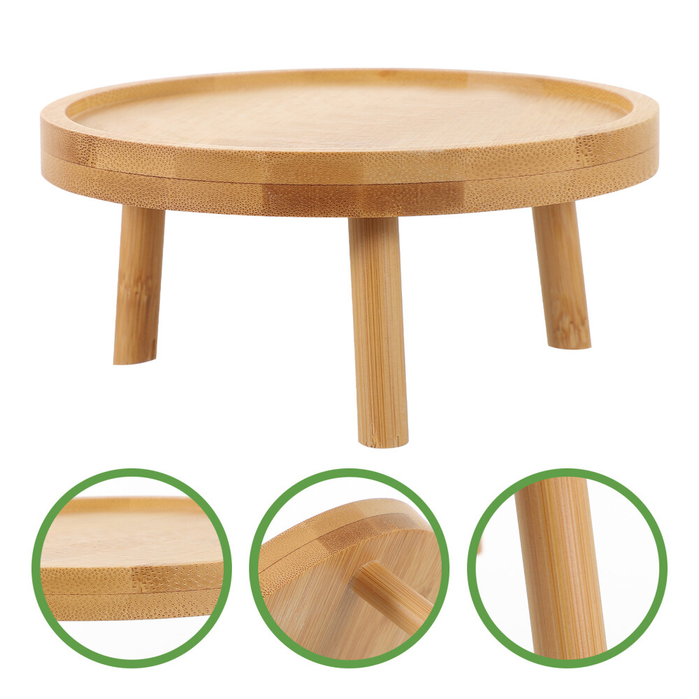 Succulent Plants Holder Indoor Stands Flower Pot Rack Tray Solid Wood