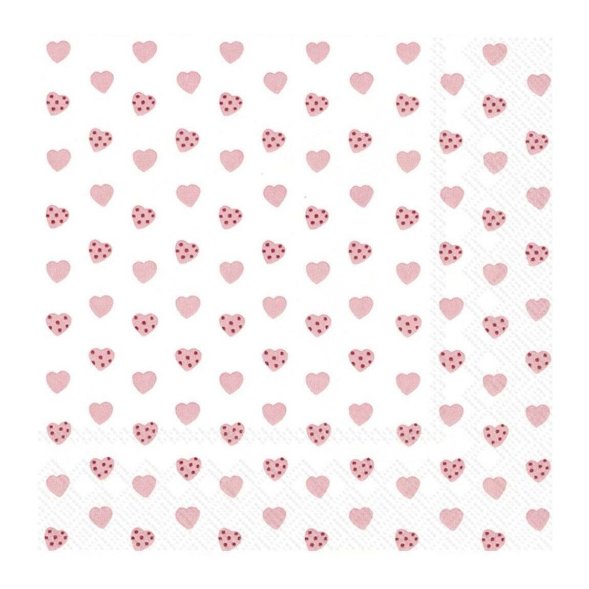 My Little Sweetheart Pink Paper Napkins Valentines Dinner Disposable Serviettes