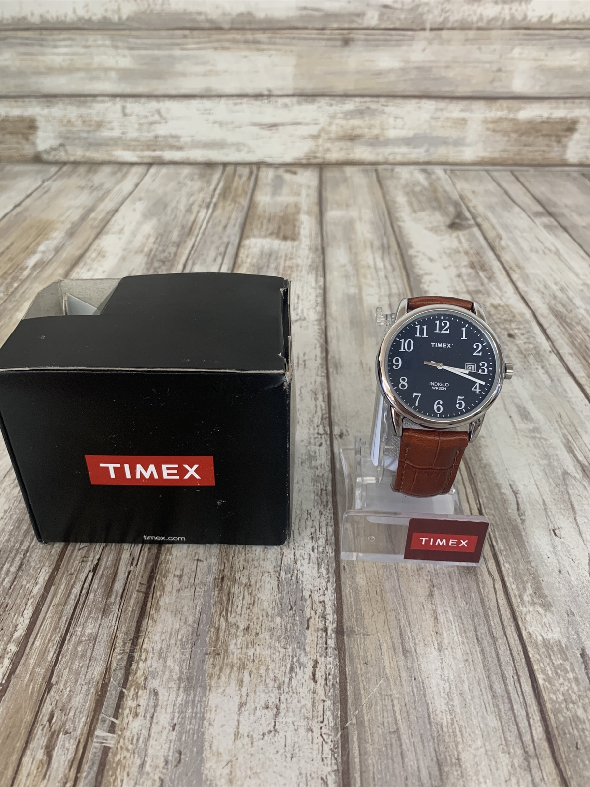 timex easy reader blue