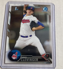 2016 Bowman Chrome #BCP52- MIKE CLEVINGER 1st Bowman Rookie RC Card.. rookie card picture