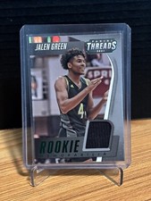 2021 Chronicles Draft Jalen Green Threads RC  Rookie Jersey Patch Rockets 