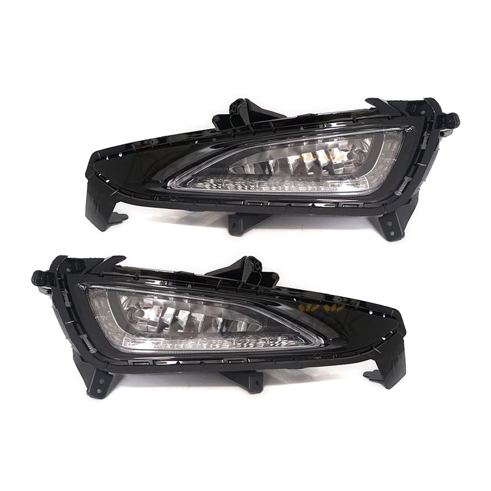 LED DRL for Hyundai IX35 Tucson 2015 2016 2017 2018 Daytime Running Light w Turn - Image 2 of 4