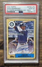 70936119 Julio Rodriguez 2022 Topps 1987 35th Rookie Auto RC 87BA-JRO PSA 10