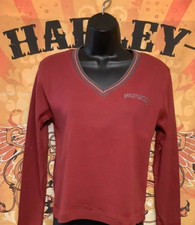 Harley Davidson Women's Medium Garnet red V-neck Long sleeve NEW with tags shirt