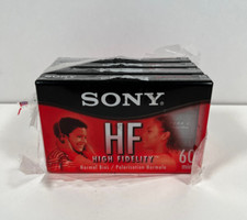 Sony HF 60 Minutes High Fidelity Blank Audio Cassette Tape LOT Of 4 C-60HFL NEW