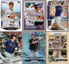 20 different COREY DICKERSON cards lot RC 2013 - 2022 Rockies Rays Pirates Jays