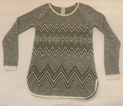Faded Glory Womens Sweater Pullover LS Green Super Soft Size Medium (8-10)
