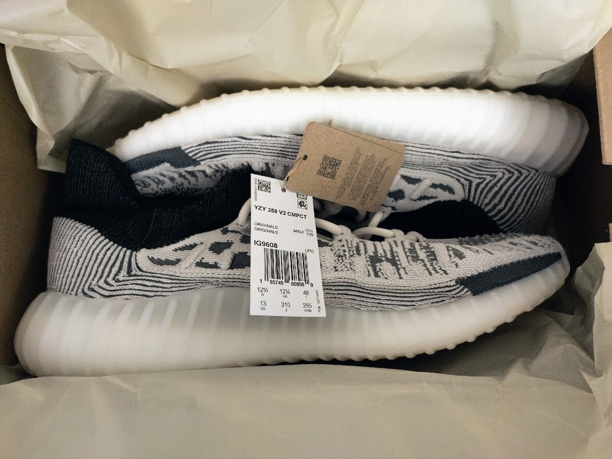 YEEZY Adidas YZY 350 V2 CMPCT Slate Panda Sneakers Size 13 US