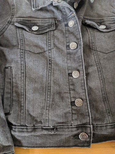Black Denim Jean Jacket | eBay