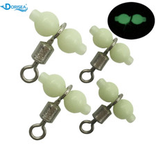 Luminous 3 Way Fishing Swivel Cross Line Rolling Swive Barrel Line Connector SML