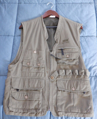 HELLY HANSEN Photo Vest Jacket Outdoors Khaki Fishing Vintage 90s, Unisex. New