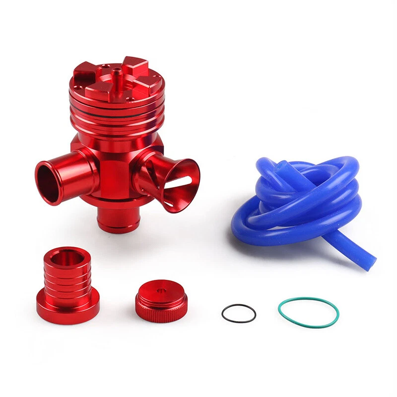 Válvula de soplado desviador turbo BOV Boost para VW Audi 1.8T 2.7T GTI GLI Jetta rojo Foto 2 de 4