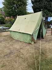 Original uniform 1930’s bell tent made by J.Langdon & sons, Liverpool