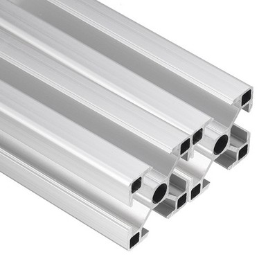 2 Pcs Silver 300mm 4040 Aluminum Extrusion Profile Anodized Linear Rail