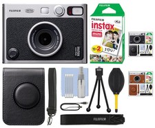 FUJIFILM INSTAX MINI EVO Hybrid Instant Camera  20 Film Essential Bundle