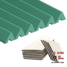 Billiards K66 Rubber Bumpers Pool Table Rail Cushions Set of 6 48" Green