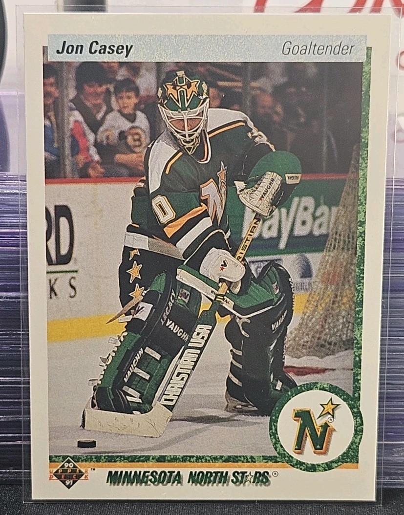 90-91 Upper Deck Jon Casey 🚨🚨🚨 Minnesota North Stars 