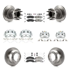 Front Rear Brake Rotors Pads Calipers Kit for Ford F-350 Super Duty 2001-2002 oe