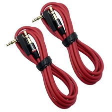 3.5mm Audio Cable 4FT,2Pack 3.5mm Aux Cable Male to Male Right Angle TRS Cord...