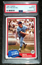 1981 Rick Reuschel #645 Topps PSA 10 Chicago Cubs