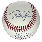 Pete Rose & Nolan Ryan HOF Signed Insc K King & Hit King Baseball Beckett 196501