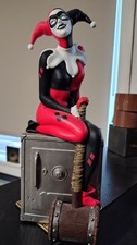 Plastoy Harley Quinn On The Safe PVC Money Bank DC Comics box batman