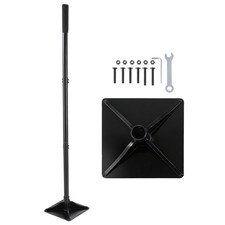 Heavy Duty 20cm Ground Tamper Earth Soil Rammer Hand Tool Adjustable Leveling