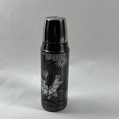 Thermos Stainless Steel 16 oz Insulated Coffee Tea Water Bottle Floral Design