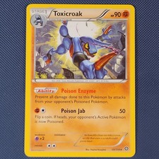 Toxicroak 59/114 - Steam Siege - Rare Unlimited Pokemon Card - NM