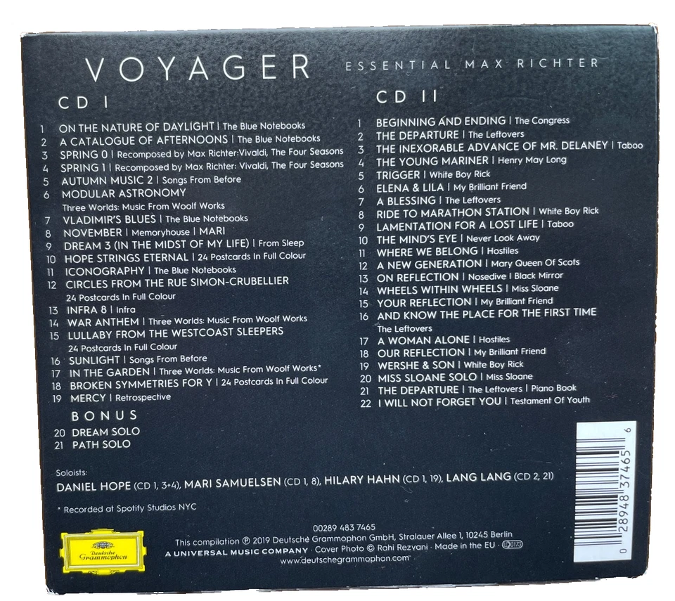 VOYAGER   Essential Max Richter    2 CDs   2019   Deutsche Grammophon - Bild 2 von 4