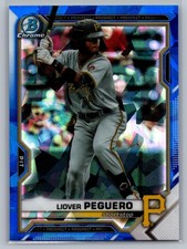 2021 Bowman Draft Sapphire Edition #BDC-185 Liover Peguero