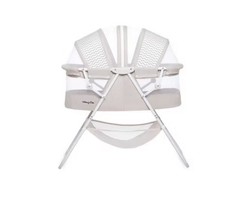 Dream On Me Karley Bassinet in Cool Grey, Lightweight Portable Baby Bassinet 33"