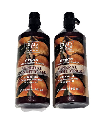 2 Pack Dead Sea Collection Argan Mineral Conditioner 30.6oz