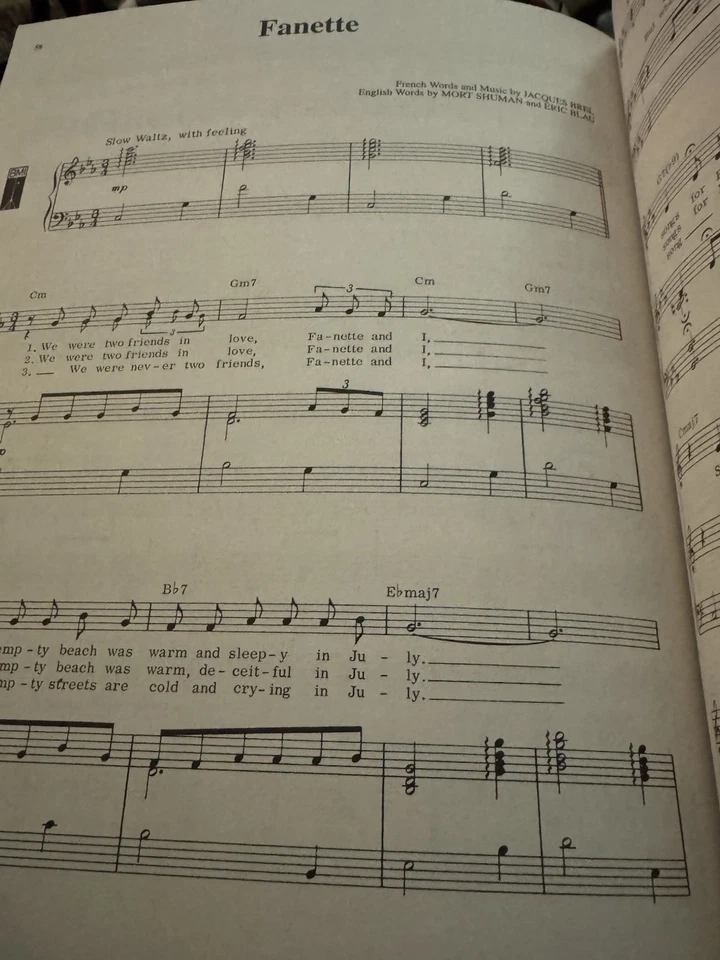 Jacques Brel Is Alive And Well And Living In Paris Songbook Hal Leonard - Image 4 of 4