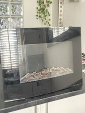 LED Fireplace Media Wall Mounted Electric Heater