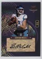 2023 7 Card Studs Quarterback Edition Left Club 3/6 Grayson McCall Auto 04tw