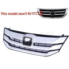 New Grill Front Bumper Upper Silver Grille For 2013 2014 2015 Honda Crosstour