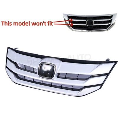 NEW Grill Front Bumper Upper Silver Grille For 2013 2014 2015 Honda Crosstour