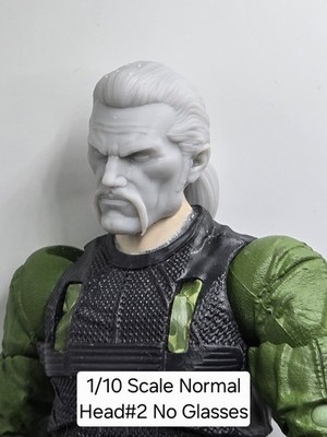 3d Print UNMASKED COBRA COMMANDER HEAD#2  1:10 7'' McFarlane DC Multiverse