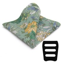 Floral Pocket Squares for Men, Cotton Mens Handkerchief with Pocket Square Ho...