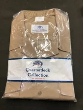 NEW DSCP Quarterdeck US NAVY SS Khaki Service Uniform Shirt Mens 2XL Athletic