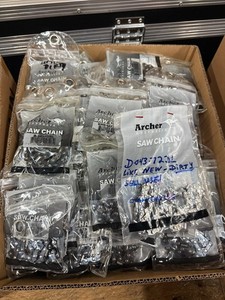 Huge Lot of 100+ Archer Chainsaw Chains 3/8 LP 1/4 Mini FC RP Dirty Open Box
