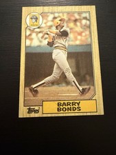 1987 Topps #320 Barry Bonds Rookie Card. NRMT
