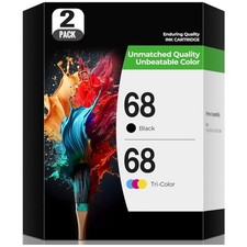 HP 68 Ink Cartridges Combo Pack - Envy Printer Compatible