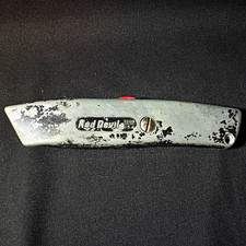 Vintage Red Devil Metal Utility Knife Made in USA