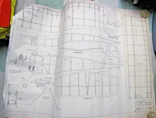 EASY BUILT MODELS COMMANDO RC AIRPLANE NITRO/ELECTRIC PRINTED BALSA WOOD KIT